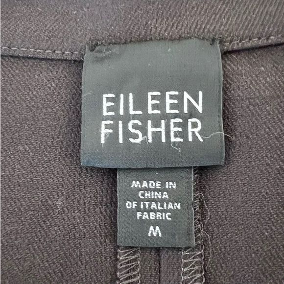 Eileen Fisher Womens Sz M Brown Kimono Jacket One Button Boiled Wool - Picture 6 of 9